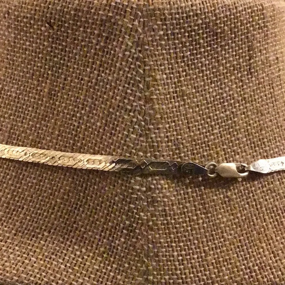 Italian 925 vintage gold colored chain necklace jewelry 30” - Picture 4 of 4